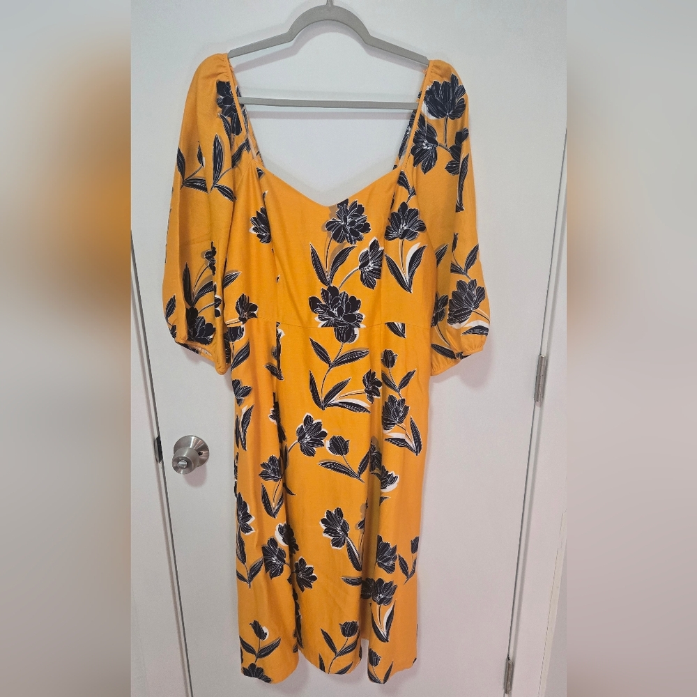Draper James June Midi Dress in Marigold